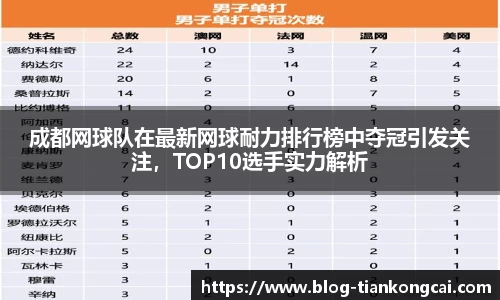 成都网球队在最新网球耐力排行榜中夺冠引发关注，TOP10选手实力解析